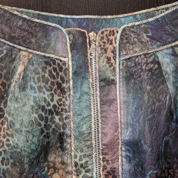 NWT S Colorful Zipper-front skirt forever 21 - Picture 4 of 6